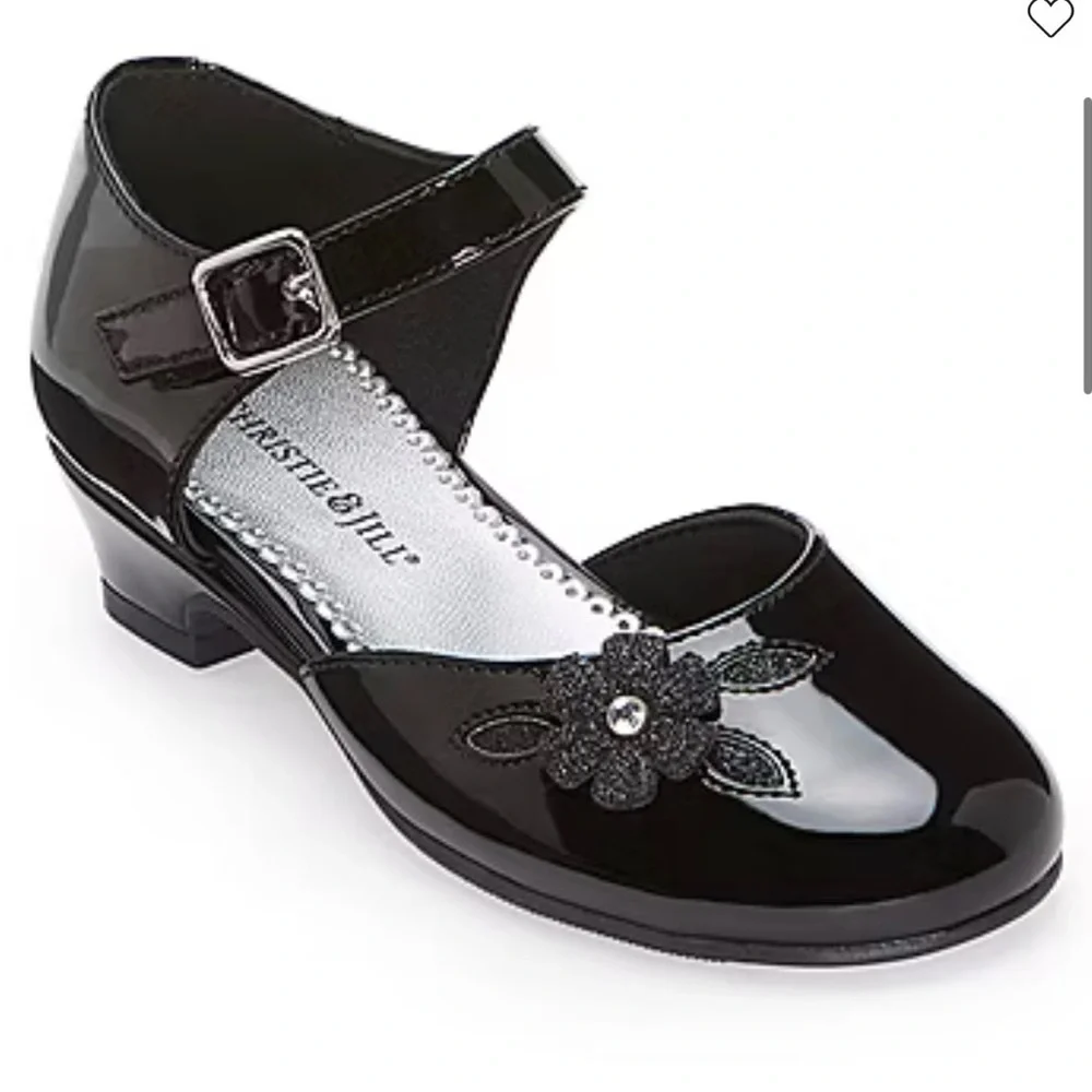 Christie & Jill Heaven Little & Big Kid Girls Round Mary Jane Shoes in black 13